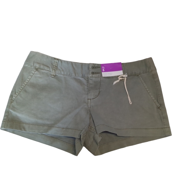 *New*MOSSIMO  Low Rise Military Green Shorts Size 5 - Picture 7 of 14